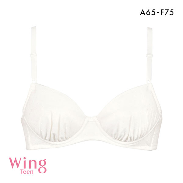 ワコール Wacoal ウイング Wing teen ジュニア STEP3 ジュニアブラジャー 3/4カップ 綿混 ABCDEF 女の子 中高生におすすめ 単品