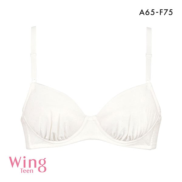 ワコール Wacoal ウイング Wing teen ジュニア STEP3 ジュニアブラジャー 3/4カップ 綿混 ABCDEF 女の子 中高生におすすめ 単品