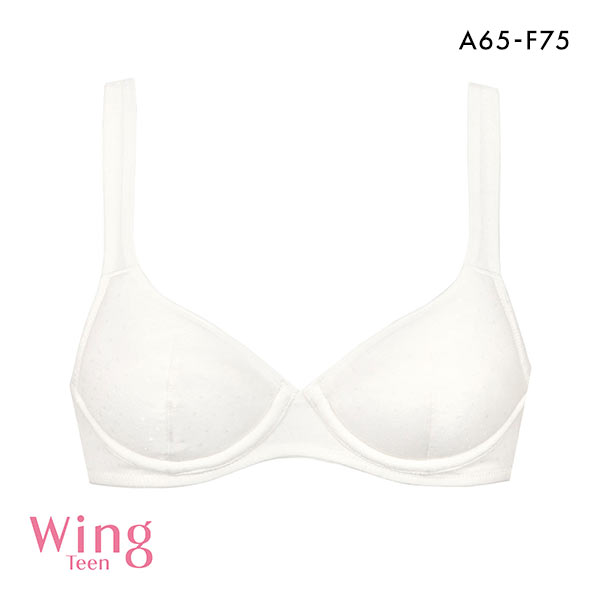 ワコール Wacoal ウイング Wing teen ジュニア STEP3 樹脂ワイヤー ジュニアブラジャー 3/4カップ ABCDEF 女の子 中高生におすすめ 単品