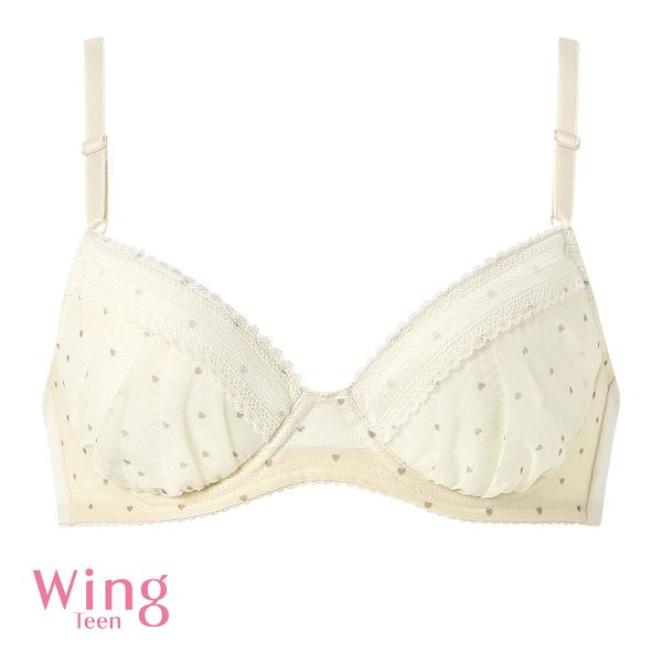 ワコール Wacoal ウイング Wing teen AFTER STEP 3/4カップブラジャー ABCDEF ワイヤー入り ジュニア 女の子 単品