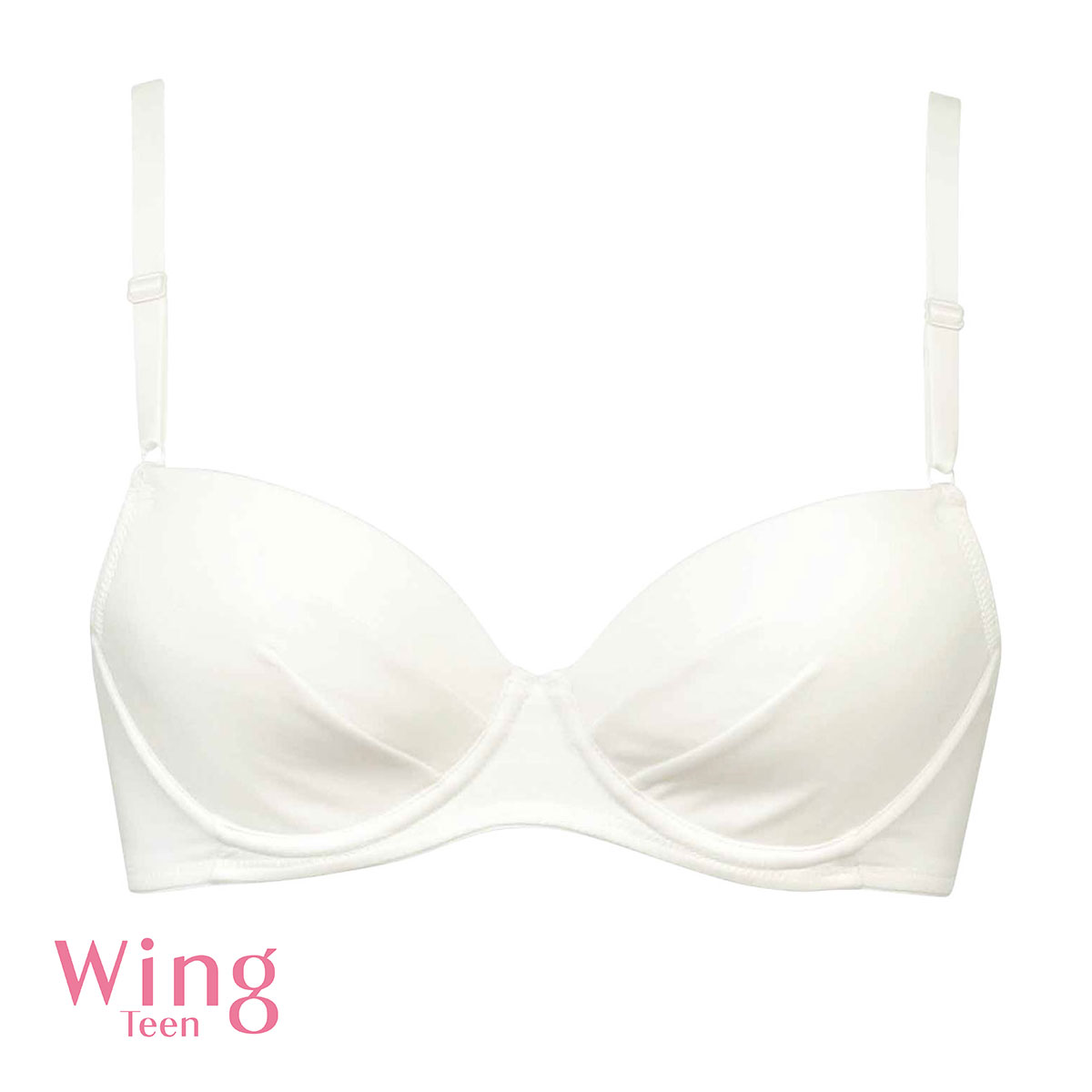 ワコール ウイング ティーン AFTER STEP 3/4カップブラジャー ABCDEF ワイヤー入り ジュニア Wacoal Wing teen(IV-アイボリー-A65)