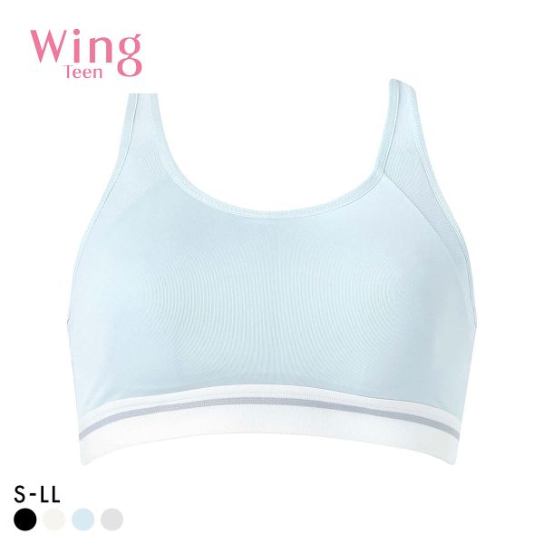 ワコール ウイング ティーン スポーツブラ ノンワイヤー ブラジャー 吸汗速乾 ジュニア キッズ 女の子 Wacoal Wing teen