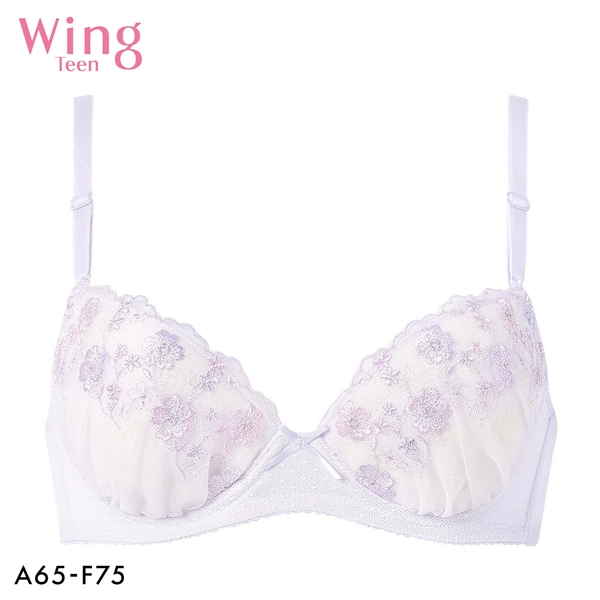 ワコール ウイング ティーン 3/4カップブラジャー ABCDEF ワイヤー入り 高校生におすすめ 女の子 Wacoal Wing teen AFTER STEP 大きいサイズ