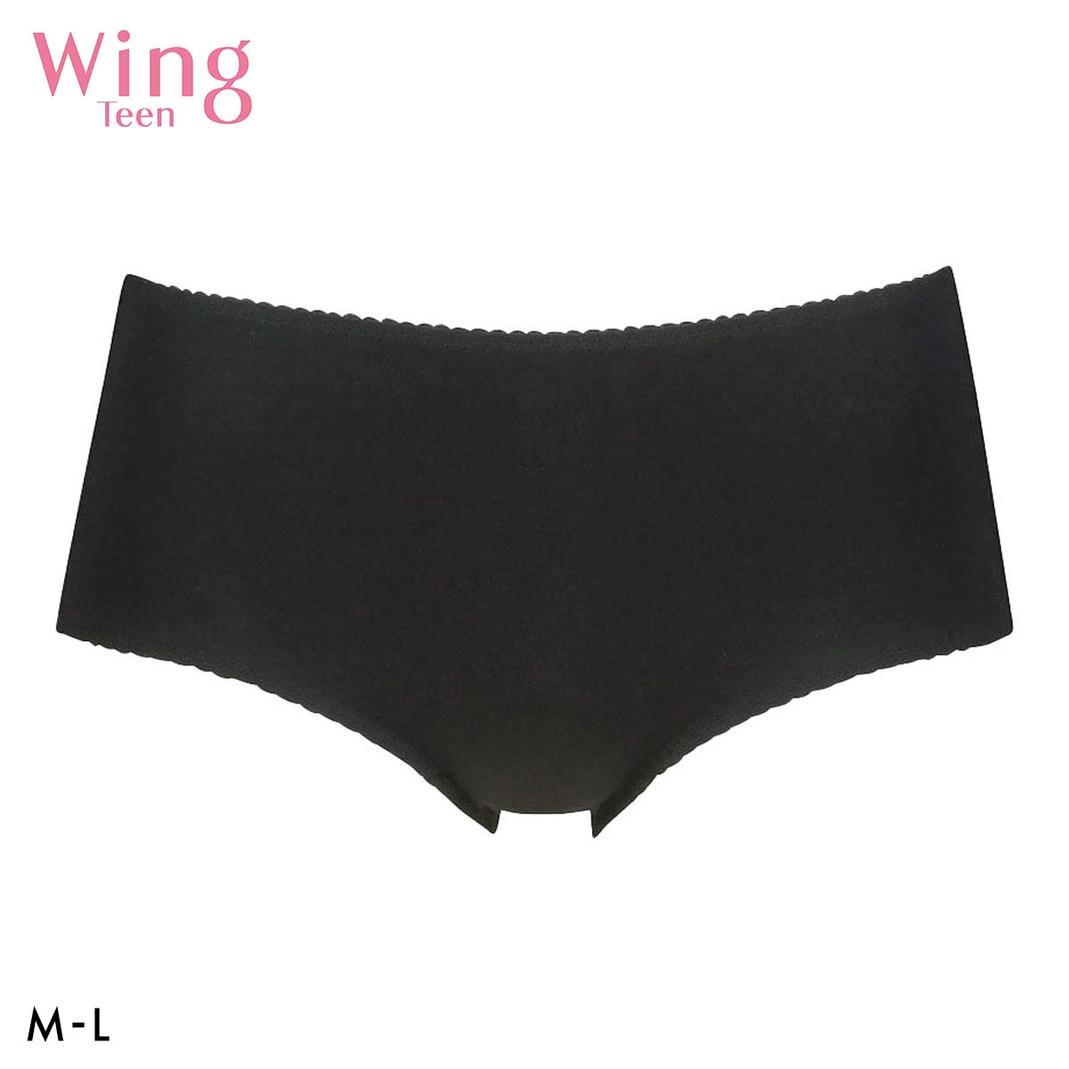 ワコール Wacoal ウイング Wing teen パンツがくいこみにくい！non！PKパンツ ML ハーフ ショーツ(BK-ブラック-M)