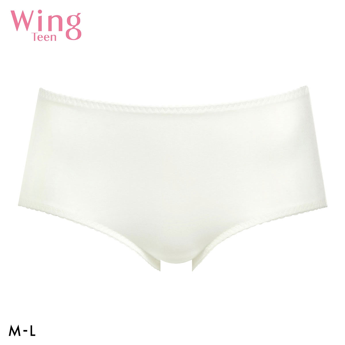 ワコール Wacoal ウイング Wing teen パンツがくいこみにくい！non！PKパンツ ML ハーフ ショーツ(IV-アイボリー-M)