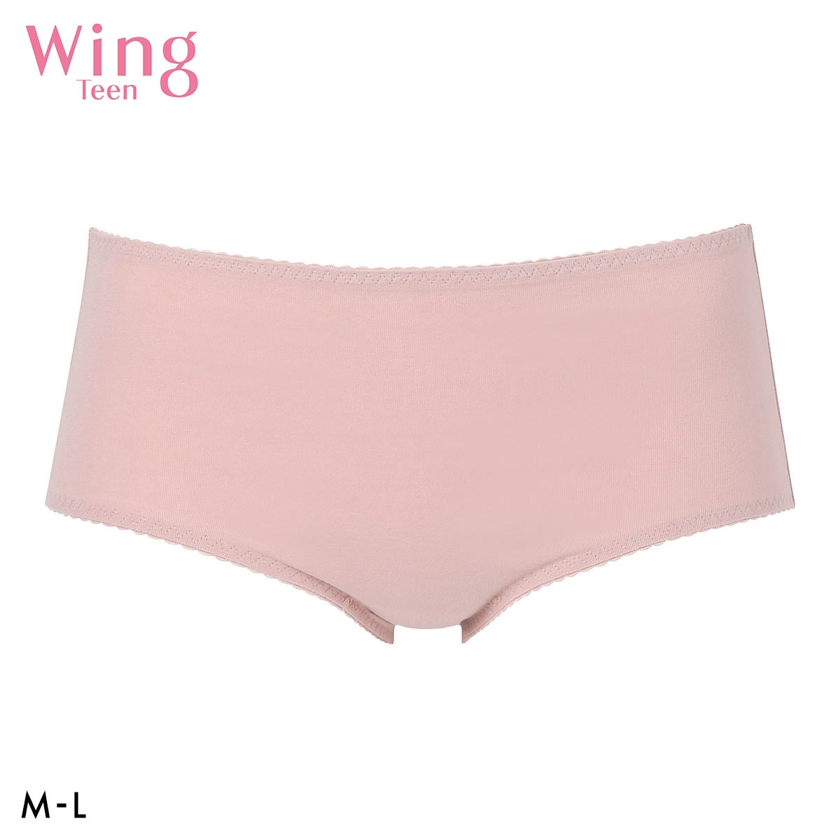 ワコール Wacoal ウイング Wing teen パンツがくいこみにくい！non！PKパンツ ML ハーフ ショーツ(PI-ピンク-M)