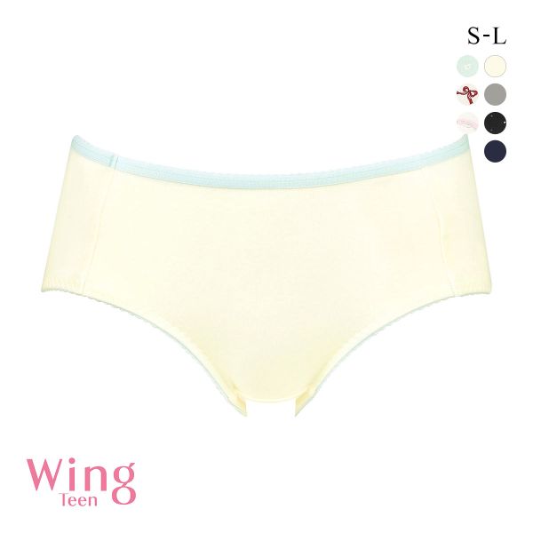 ワコール Wacoal ウイング Wing teen パンツがくいこみにくい！ non PKパンツ ショーツ ジュニア キッズ 女の子 単品(CR-クリーム-S)
