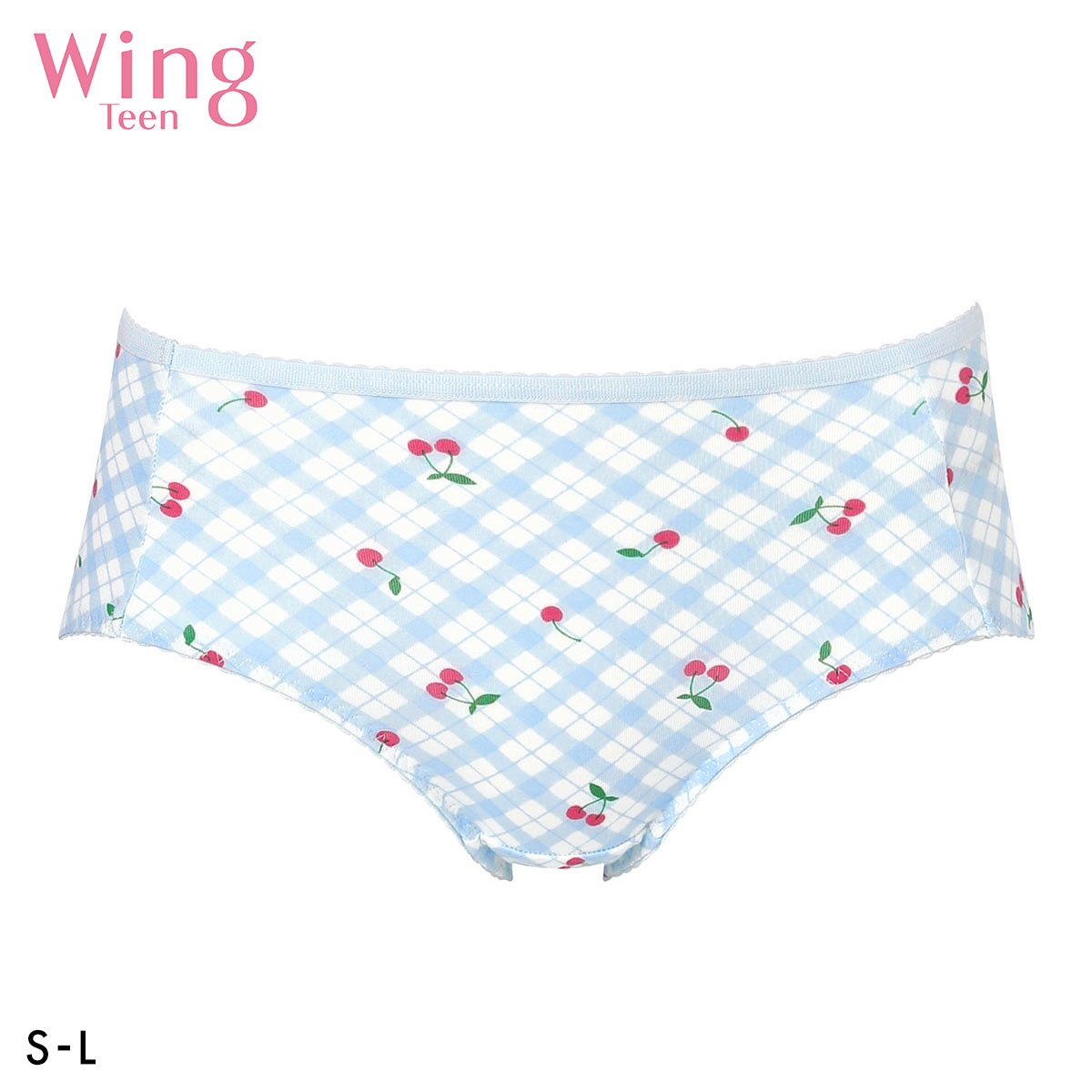 ワコール Wacoal ウイング Wing teen パンツがくいこみにくい！ non PKパンツ ショーツ ジュニア キッズ 女の子 単品(LBU-薄ブルー-S)