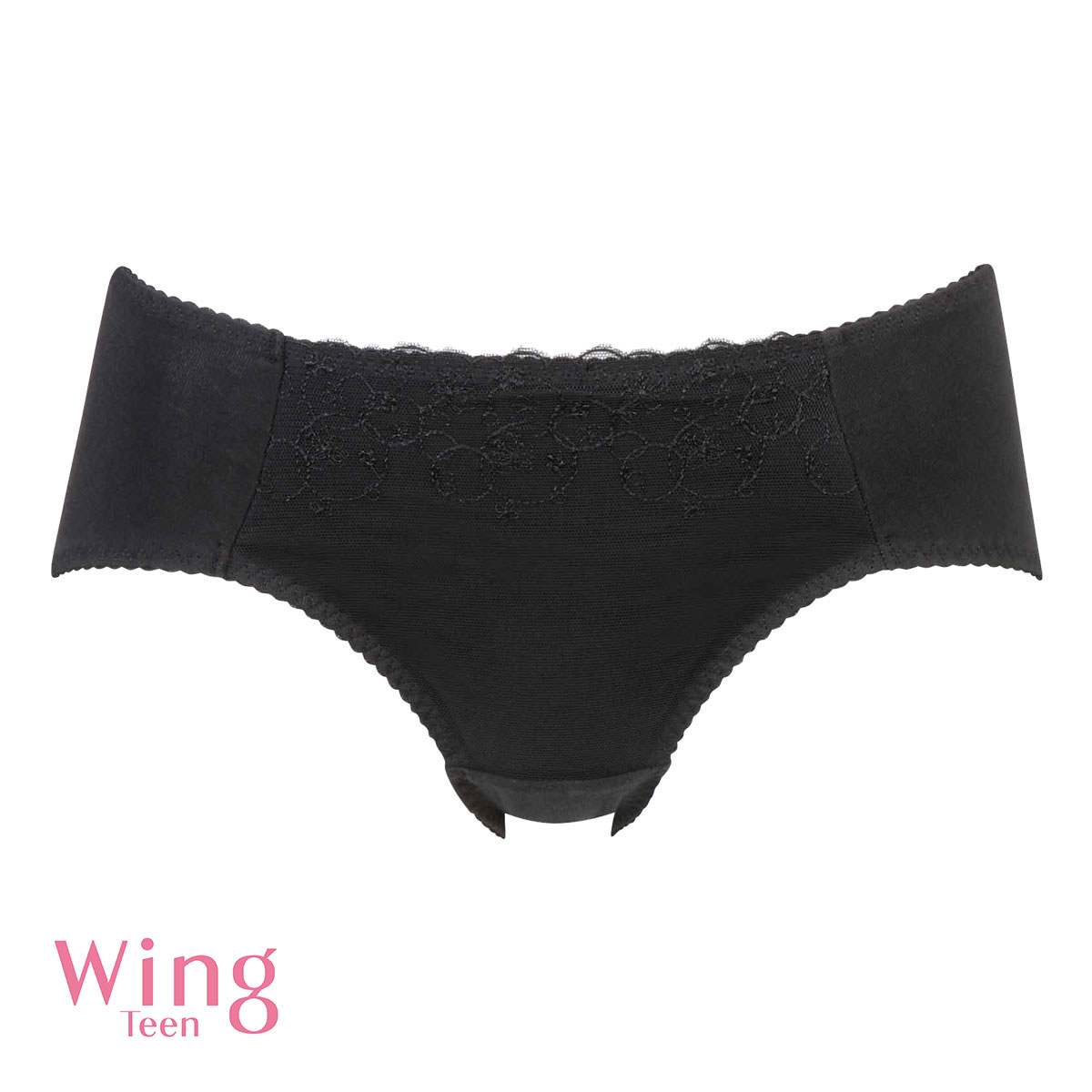 ワコール Wacoal ウイング Wing teen パンツがくいこみにくい non PKパンツ ジュニアショーツ ML RB2347ペアショーツ 単品(BK-ブラック-M)