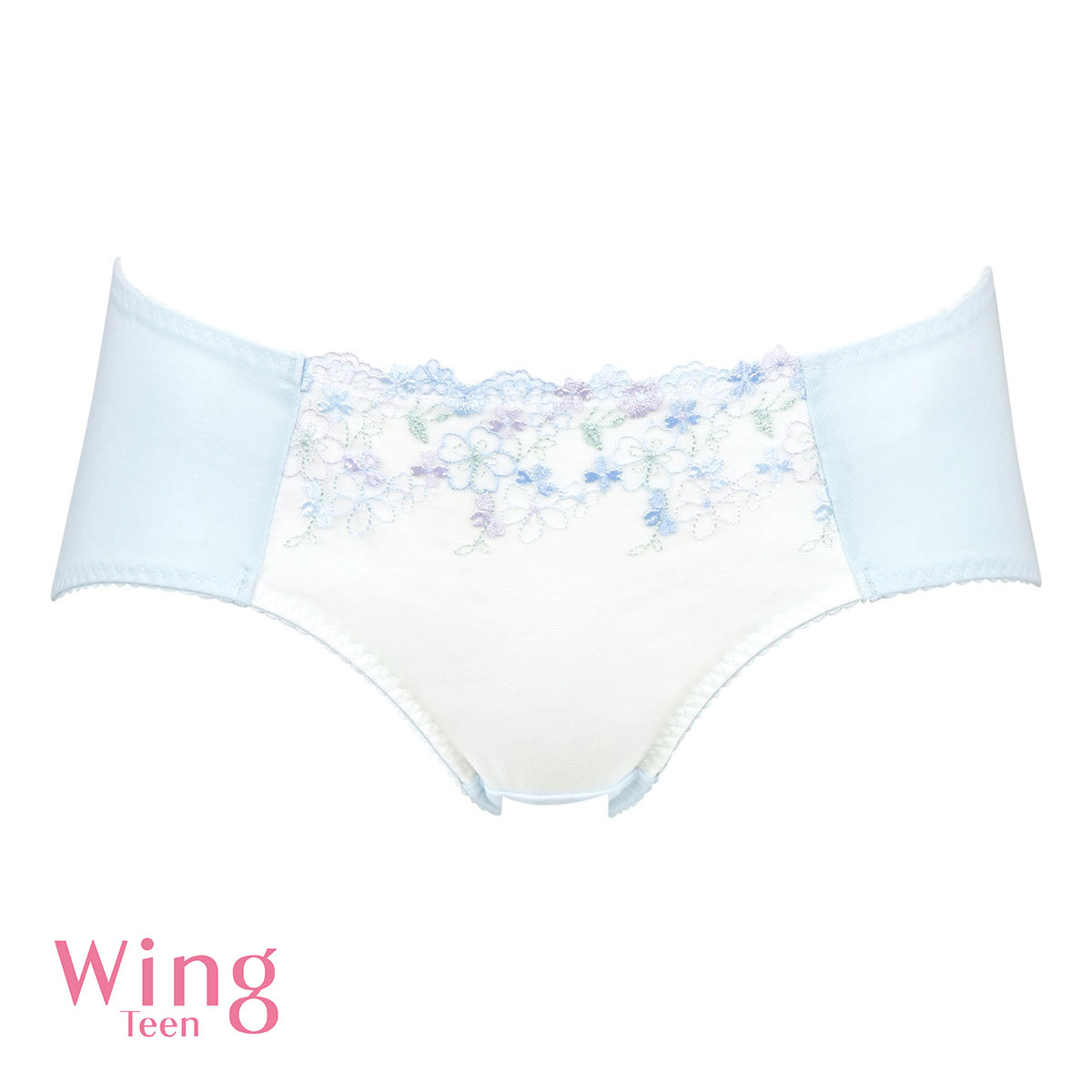 ワコール Wacoal ウイング Wing teen パンツがくいこみにくい non！PKパンツ RB2377ペアショーツ キッズ ジュニア ML 単品(BU-ブルー-M)
