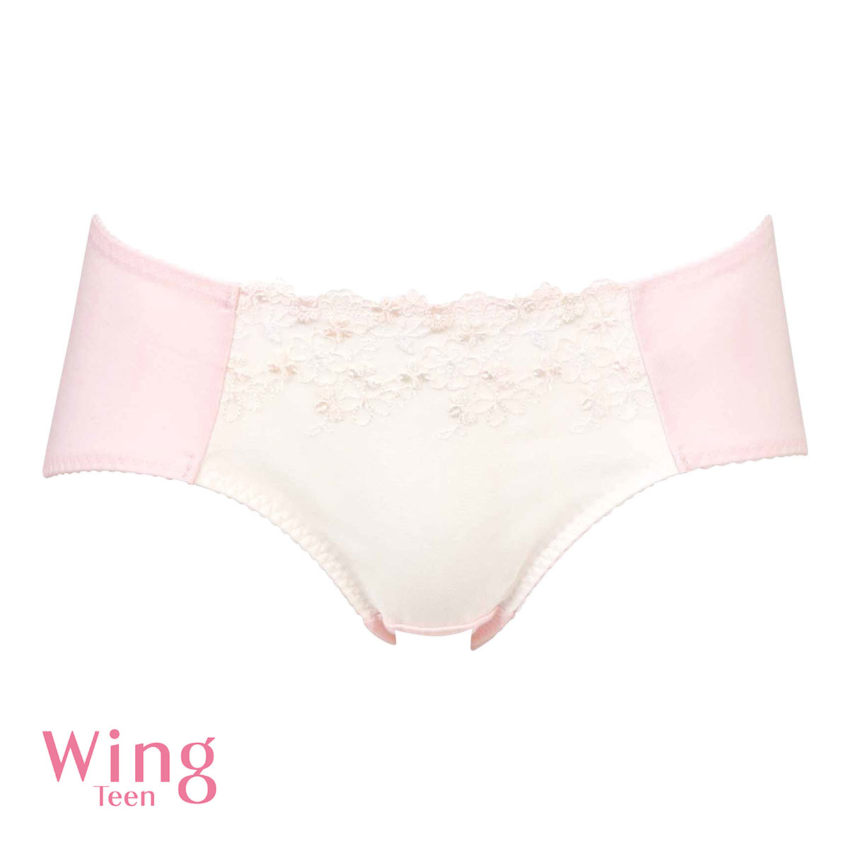 ワコール Wacoal ウイング Wing teen パンツがくいこみにくい non！PKパンツ RB2377ペアショーツ キッズ ジュニア ML 単品(RP-ロマンピンク-M)