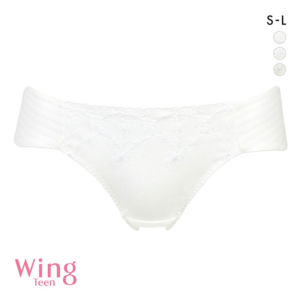 ワコール Wacoal ウイング Wing teen RB6136 ペアショーツ SML ジュニア ティーン パンツ 単品(IV-アイボリー-S)