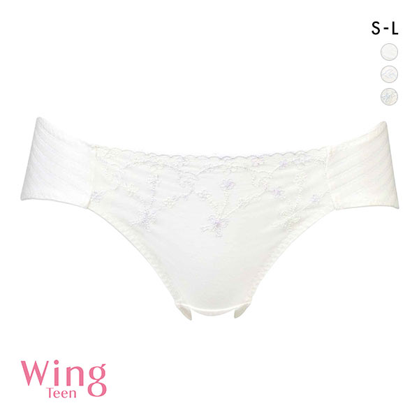 ワコール Wacoal ウイング Wing teen RB6136 ペアショーツ SML ジュニア ティーン パンツ 単品(CR-クリーム-S)