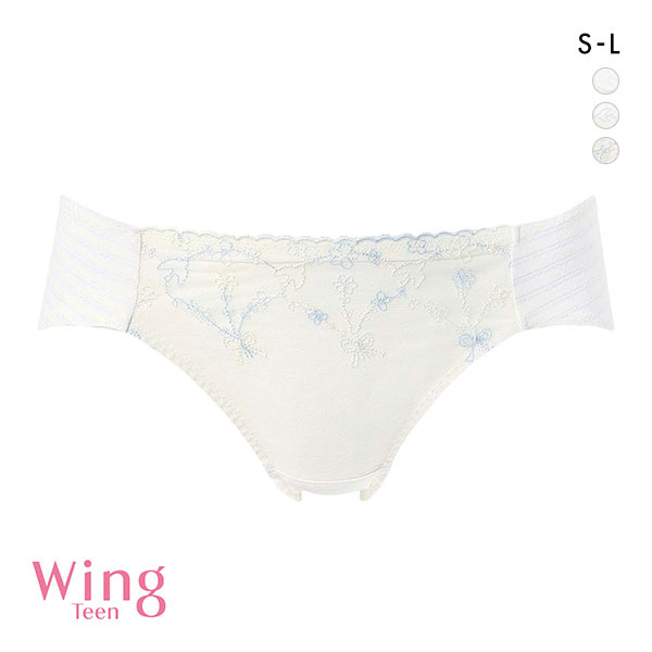 ワコール Wacoal ウイング Wing teen RB6136 ペアショーツ SML ジュニア ティーン パンツ 単品(SX2-サックス2-S)