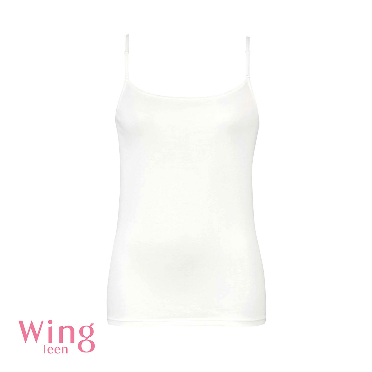 ワコール Wacoal ウイング Wing teen やさしい肌あたり キャミソール ジュニア キッズ 女の子 インナー 綿100％ ML RL5437(IV-アイボリー-M)