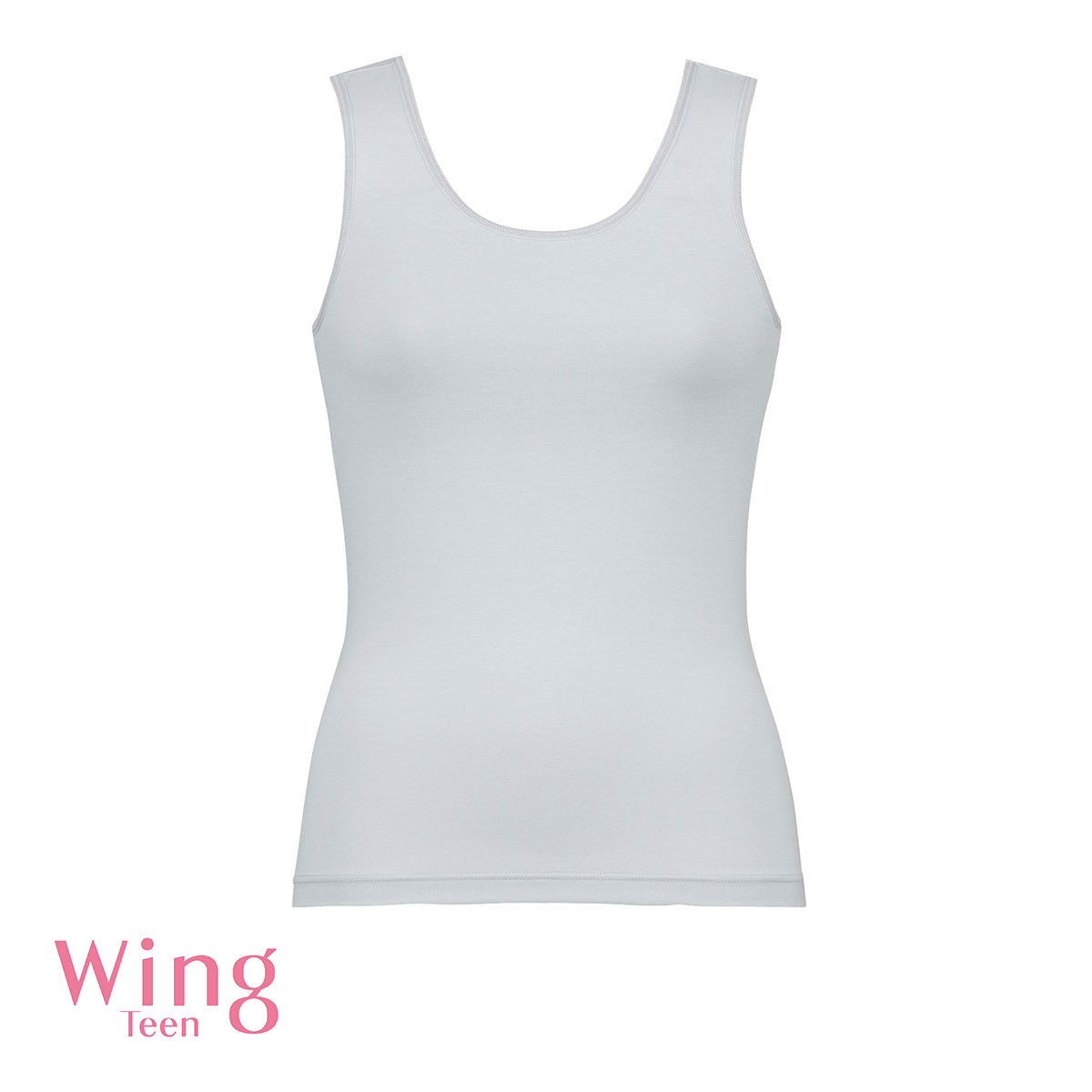 ワコール Wacoal ウイング Wing teen 胸あて付きインナー ノースリーブ つけはじめにおすすめ STEP1 2S S M インナー キッズ ジュニア(GY-グレー-2S)