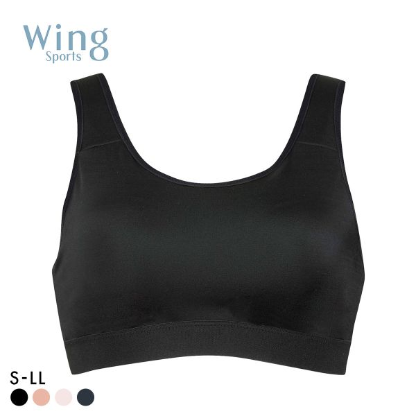 ワコール Wacoal ウイング Wing スポーツゆれケアブラ スポーツブラ ハーフトップ ノンワイヤー SML2L