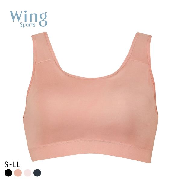 ワコール Wacoal ウイング Wing スポーツゆれケアブラ スポーツブラ ハーフトップ ノンワイヤー SML2L