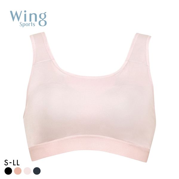 ワコール Wacoal ウイング Wing スポーツゆれケアブラ スポーツブラ ハーフトップ ノンワイヤー SML2L
