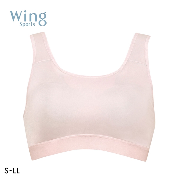 ワコール Wacoal ウイング Wing スポーツゆれケアブラ スポーツブラ ハーフトップ ノンワイヤー SML2L