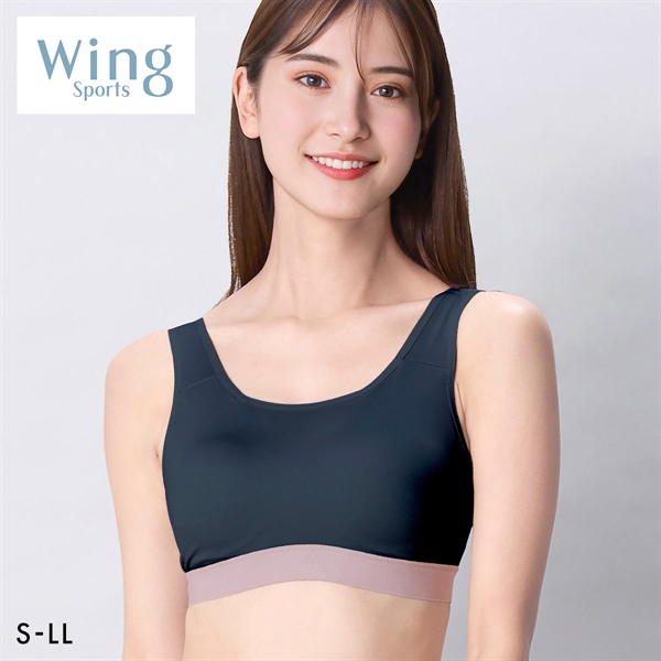ワコール Wacoal ウイング Wing スポーツゆれケアブラ スポーツブラ ハーフトップ ノンワイヤー SML2L