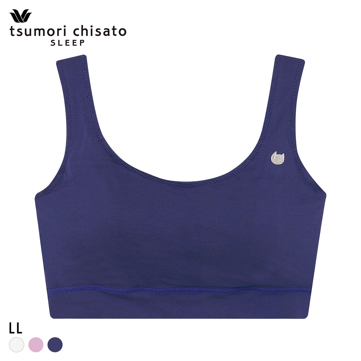 ワコール ツモリチサト ノンワイヤーブラジャー LL 綿混 やわらかな肌ざわり Wacoal tsumori chisato SLEEP(KO-コン-LL)