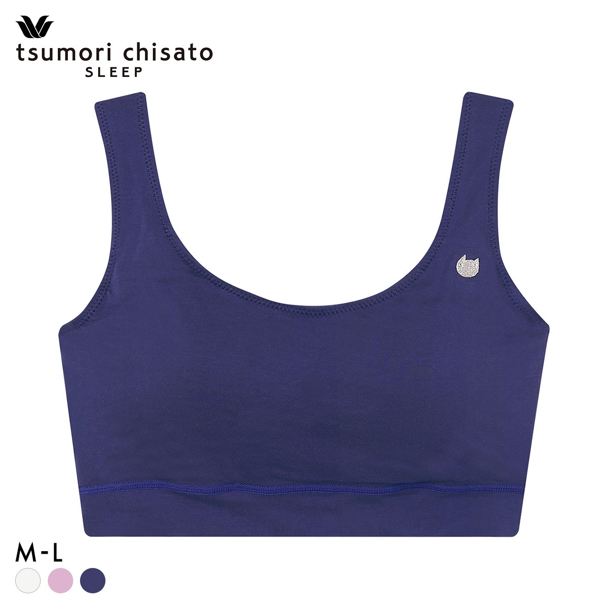 ワコール ツモリチサト ノンワイヤーブラジャー ML 綿混 やわらかな肌ざわり Wacoal tsumori chisato SLEEP(KO-コン-M)