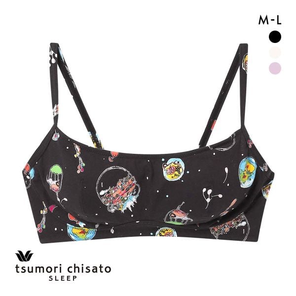 ワコール ツモリチサト 空に輝く星座 ノンワイヤーブラジャー ML Wacoal tsumori chisato SLEEP