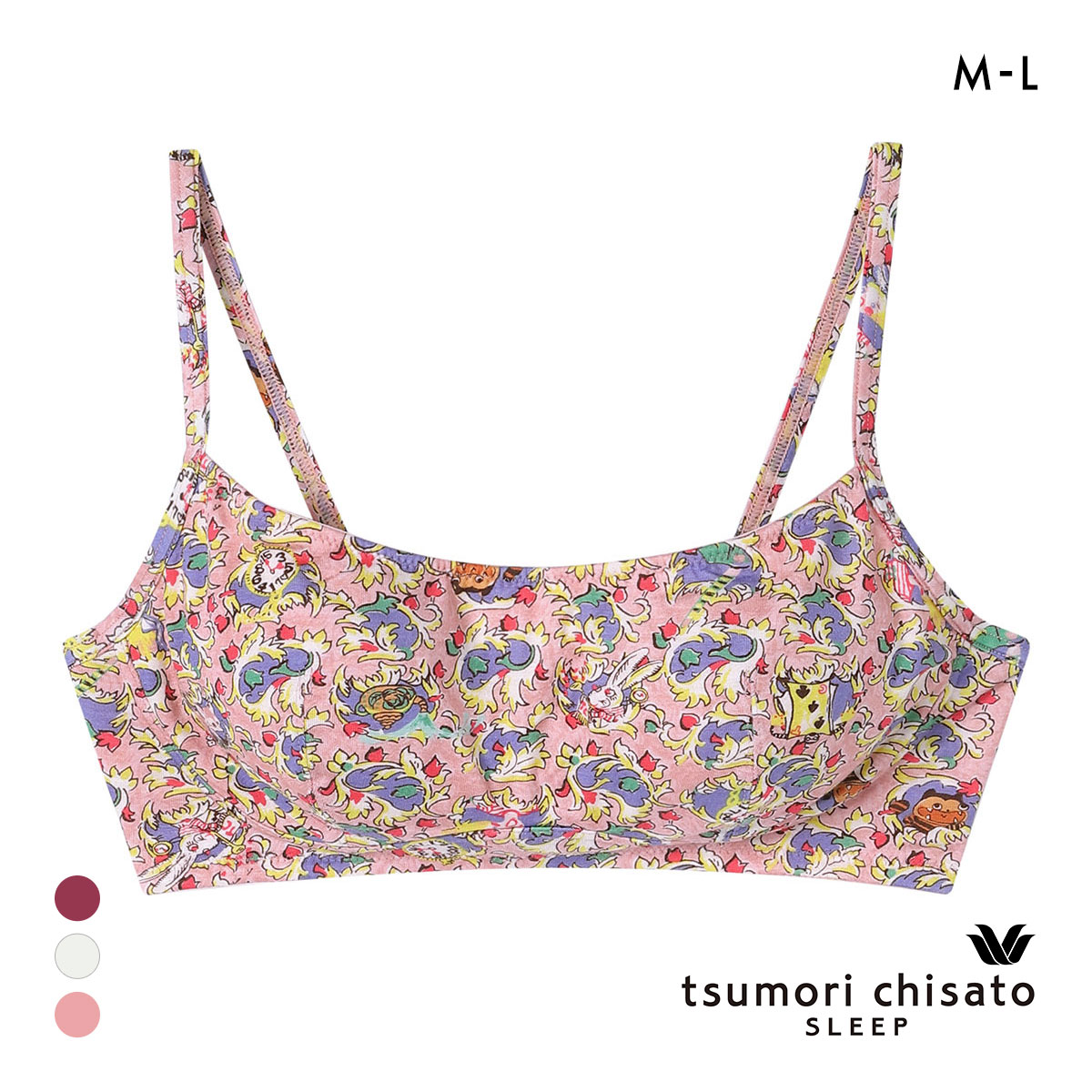 ワコール ツモリチサト 不思議の国 ノンワイヤーブラジャー ML Wacoal tsumori chisato SLEEP