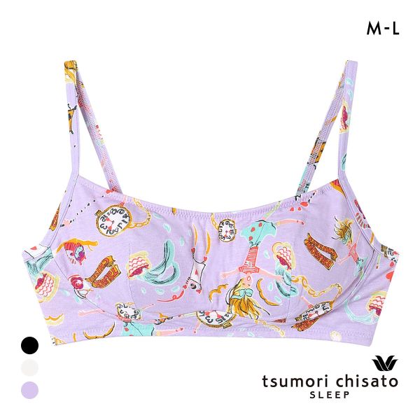 ワコール ツモリチサト 不思議の国 ノンワイヤーブラジャー ML 綿混 Wacoal tsumori chisato SLEEP