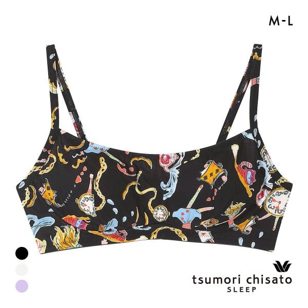 ワコール ツモリチサト 不思議の国 ノンワイヤーブラジャー ML 綿混 Wacoal tsumori chisato SLEEP