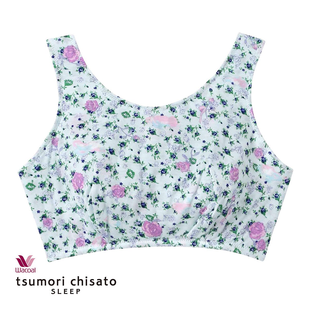 ワコール Wacoal ツモリチサト tsumori chisato SLEEP パリへの旅 ナイトアップブラ ナイトブラ ノンワイヤー ブラジャー ML 単品 UBX580(SX-サックス-M)
