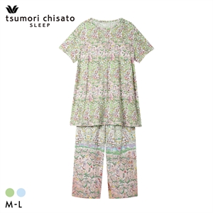 ワコール ツモリチサト 冒険の旅 パジャマ 4分袖9分丈パンツ ルームウェア 上下セット 半袖 Wacoal tsumori chisato SLEEP