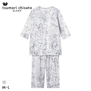 ワコール ツモリチサト パジャマ 上下セット 7分袖 8分丈 綿100％ Wacoal tsumori chisato SLEEP