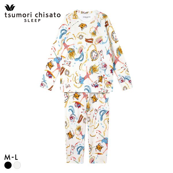 ワコール ツモリチサト スリープ 不思議の国 長袖パジャマ 上下セット ルームウェア レディース Wacoal tsumori chisato SLEEP