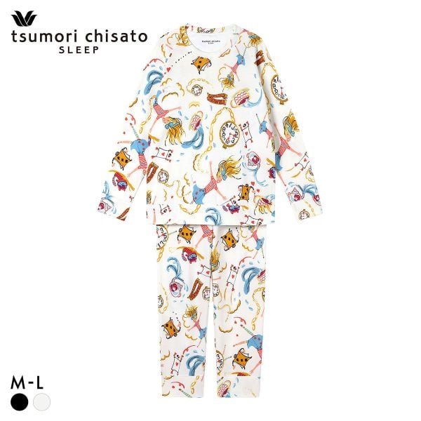 ワコール ツモリチサト スリープ 不思議の国 長袖パジャマ 上下セット ルームウェア レディース Wacoal tsumori chisato SLEEP