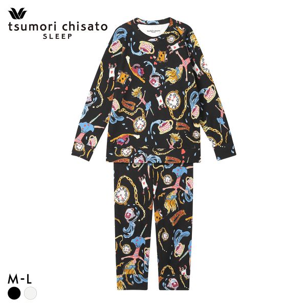 ワコール ツモリチサト スリープ 不思議の国 長袖パジャマ 上下セット ルームウェア レディース Wacoal tsumori chisato SLEEP