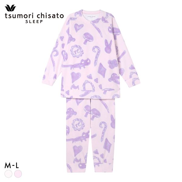 ワコール ツモリチサト スリープ 長袖パジャマ 上下セット ルームウェア フリース tsumori chisato SLEEP