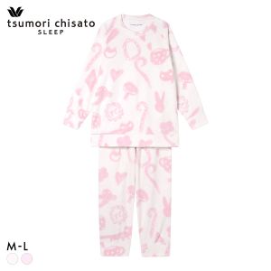 ワコール ツモリチサト スリープ 長袖パジャマ 上下セット ルームウェア フリース tsumori chisato SLEEP
