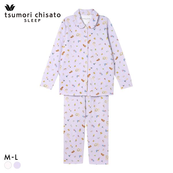 ワコール ツモリチサト スリープ 不思議の国 長袖 シャツパジャマ 上下セット ルームウェア レディース tsumori chisato SLEEP