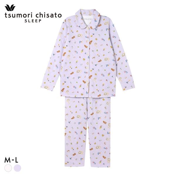 ワコール ツモリチサト スリープ 不思議の国 長袖 シャツパジャマ 上下セット ルームウェア レディース tsumori chisato SLEEP