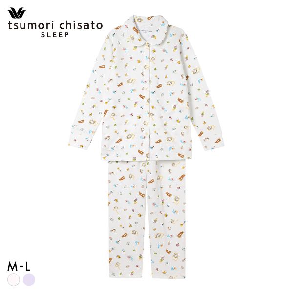 ワコール ツモリチサト スリープ 不思議の国 長袖 シャツパジャマ 上下セット ルームウェア レディース tsumori chisato SLEEP