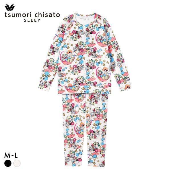 ワコール ツモリチサト 不思議の国 長袖パジャマ 上下セット ルームウェア 肌側起毛 あったか tsumori chisato SLEEP