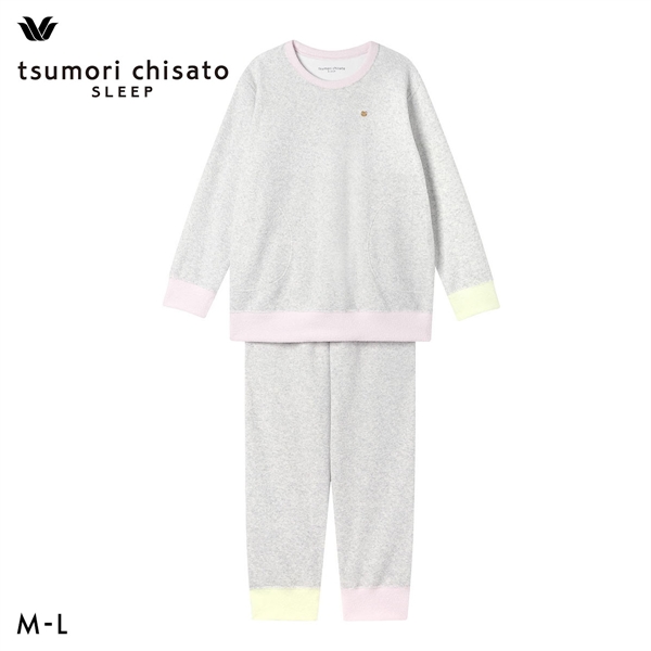 ワコール ツモリチサト 長袖パジャマ 上下セット ルームウェア パイル あったか tsumori chisato SLEEP