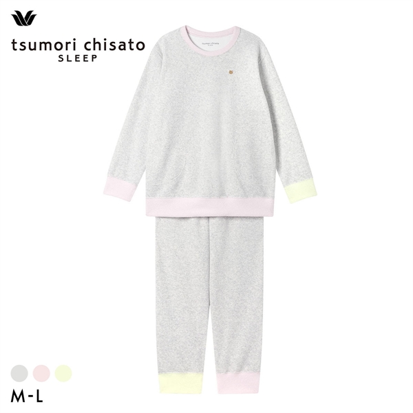 ワコール ツモリチサト 長袖パジャマ 上下セット ルームウェア パイル あったか tsumori chisato SLEEP