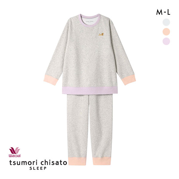 ワコール✴︎ツモリチサト スリープ ネコ柄パジャマ Lサイズ/グレー 猫 ツモリチサト tsumori chisato ワコール wacoal パジャマ ルーム