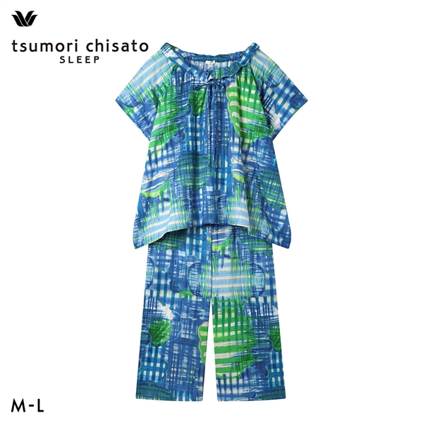 ワコール ツモリチサト パジャマ 半袖 上下セット 二重ガーゼ 綿100％ ルームウェア Wacoal tsumori chisato SLEEP