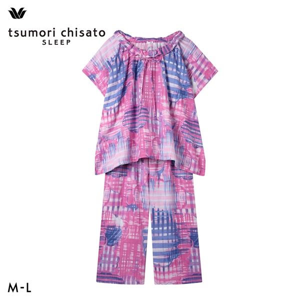 ワコール ツモリチサト パジャマ 半袖 上下セット 二重ガーゼ 綿100％ ルームウェア Wacoal tsumori chisato SLEEP