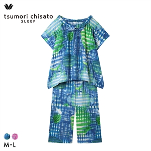 ワコール ツモリチサト パジャマ 半袖 上下セット 二重ガーゼ 綿100％ ルームウェア Wacoal tsumori chisato SLEEP