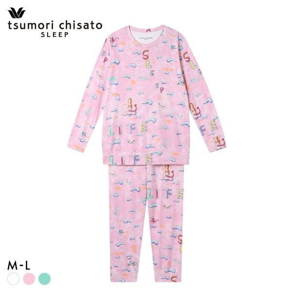 ワコール ツモリチサト 冒険の旅 パジャマ 長袖 ルームウェア 上下セット 綿100％ Wacoal tsumori chisato SLEEP